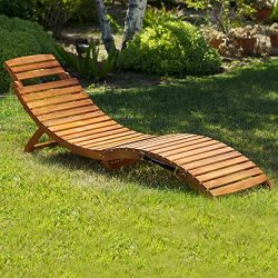Great Deal Furniture (Set of 2) Lisbon Outdoor Folding Chaise Lounge Chair