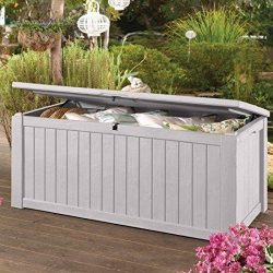 Keter Rockwood Jumbo 150 GL / 570 L White Outdoor Deck Storage Box