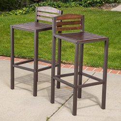 Isabel Acacia Barstools (Set of 2