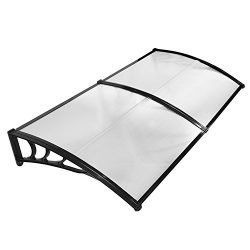 JOO Life 80″x 40″ Door Window Awnings Outdoor Shade Polycarbonate UV Rain Snow Prote ...