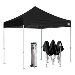 Eurmax 10’x10′ Ez Pop Up Canopy Tent Commercial Instant Shelter with Heavy Duty Roll ...