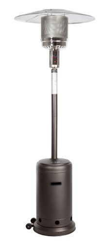 Golden Flame 46,000 BTU [XL-Series] Mocha (Matte Finish) Patio Heater with Wheels (Propane)