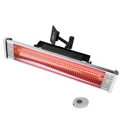 Star Patio Electric Patio Heater with Remote, Indoor/Outdoor Heater, Space Heater, Infrared Heat ...