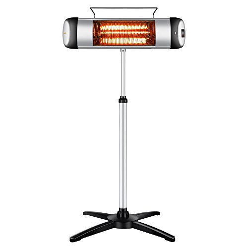 Sundate Patio Heater, Electric Infrared Heater with Remote Control and