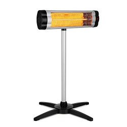 Blumfeldt Rising Sun Infrared Radiant Heater • 500, 1000, 1500 W • Carbon Heating Element • Tele ...