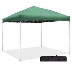 Green Garden Pop up Canopy Tent – 10 x 10 UV Proof Party Tent Outdoor Straight Leg Canopy