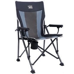 Timber Ridge Camping Chair Ergonomic High Back Support 300lbs with Carry Bag Folding Quad Chair  ...