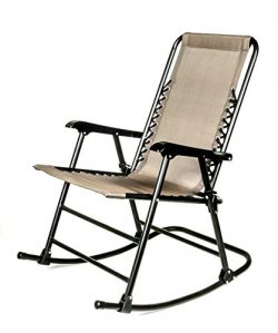 Camco 51851 Tan Folding Rocking Chair