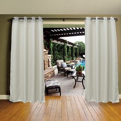 Cross LandMildew Resistant Thermal Insulated Grommet Top Outdoor Curtain/Exterior Shades/Blinds, ...