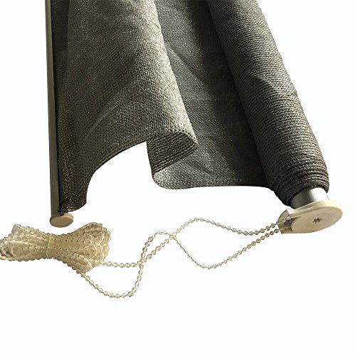 Shatex Outdoor Roller Shade Exterior Roller Chain Shade 6x8ft Grey