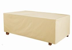 Grand patio Deluxe Rectangular Patio Table Cover, Weather-Resistant Patio Table and Chair Covers ...