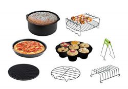 CAXXA XL Air Fryer Accessories Compatible with Gowise and Phillips, Deluxe Set of 8, Fit all 4.2 ...