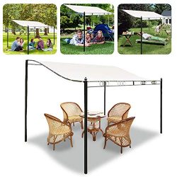 Kisstaker Canopy Cover 3 Size Sun Shade Sail Garden Patio Sunscreen Awning Canopy Screen UV Bloc ...