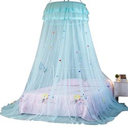 Samber Dome Ceiling Suspended Bed Canopy Princess Queen Mosquito Net Bed Tent Single Door Floor- ...