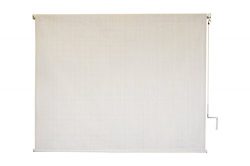 Amatria AA7315 PE Crank Outdoor Cordless Roller Sun Shade, 10′ x 6′, Nimbus