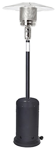 Golden Flame 46,000 BTU [XL-Series] Black (Matte Finish) Patio Heater with Wheels (Propane)