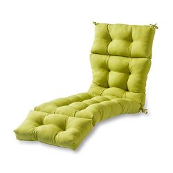 Greendale Home Fashions 72-Inch Indoor/Outdoor Chaise Lounger Cushion, Kiwi