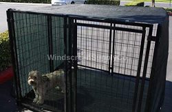 FenceSmart4U 6′ X 10′ Dark Green UV Rated Dog Kennel Shade Cover, Sunblock Shade Pan ...