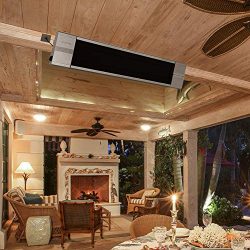 ART TO REAL Infrared Wall-Mounted Electric Heater with Remote Control, Indoor Outdoor Patio Heat ...