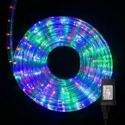 twinkle star 33 ft 240 led rope string lights plug in fairy lights without plug