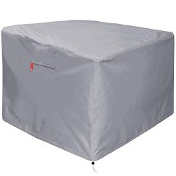 Gas Fire Pit Cover Square – Premium Patio Outdoor Cover Heavy Duty Fabric with PVC Coating ...