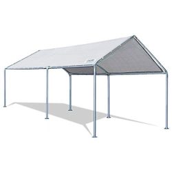 Quictent 20’X10′ Upgraded Heavy Duty Carport Car Canopy Party Tent with 3 Reinforced ...