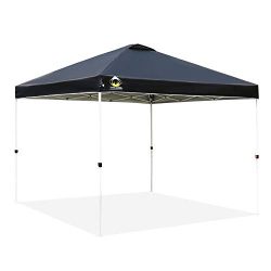 CROWN SHADES Patented 10ft x 10ft Outdoor Pop up Portable Shade Instant Folding Canopy with Carr ...