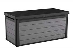 Keter 240303 Premier 150 Gallon Deck Box, Grey