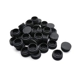 BTMB 50 Pcs Round Plastic Plug Chair Legs Blanking Pipe Tubing End Cap Covers Floor Furniture Pr ...