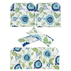 Art Leon Outdoor/Indoor Home Chair Seat Cushions 5 Pieces Seat and Back Cushion Set for Patio De ...