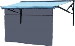 13′ x 8′ Charcoal Vista Shade w/Zipper