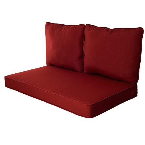 Quality Outdoor Living All Weather Deep Seating Patio Loveseat Seat and