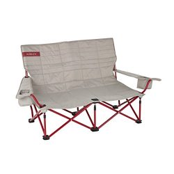 Kelty Low Loveseat Camp Chair – Tundra/Chili Pepper