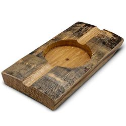 Briar and Oak Bourbon Barrel Stave Cigar Ashtray – Made in The USA from Reclaimed Authentic Bour ...