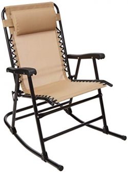 AmazonBasics Foldable Rocking Chair – Beige