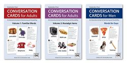 Conversation Cards – Three-Deck Set – Reminiscence Activity for Alzheimer’s / Dementia / M ...