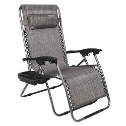 Bonnlo Oversized Zero Gravity Chair, Outdoor Patio Lounge Chair, Adjustable Folding Office Recli ...