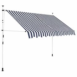 Tidyard Manual Retractable Sun Shade Patio Awning 98.4 Inches for Window Terrace Balcony Garden  ...