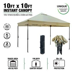 kdgarden 10′ x 10′ Outdoor Easy Pop Up Canopy Portable Event Party Shade Shelter Ten ...