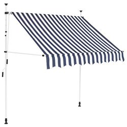 Tidyard Manual Retractable Sun Shade Patio Awning 78.7 Inches for Window Terrace Balcony Garden  ...