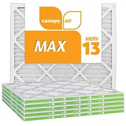 Canopy Air 20x20x1 MERV 13 19 1/2″ x 19 1/2″ x 3/4″, 6-Pack MAX Allergen Prote ...