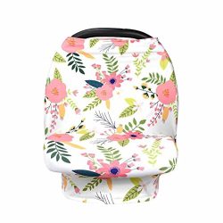 Materity Top CarSeat Cover Canopy Nursing Cover Crib Baby Stroller Cover Canopy Durable (A)