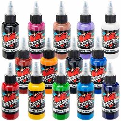 Millennium Mom’s Tattoo Ink Set, 1/2 oz, 14-Bottles