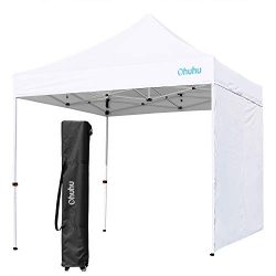 Ohuhu Canopy Tent with Sidewall, 10 X 10 Ft EZ Pop-Up Instant Shelter Canopy Tent with Removable ...