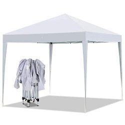 Yaheetech Outdoor Pop-Up Canopy Tent Portable Shade Instant Folding Canopy with Carry Bag 10 x 1 ...