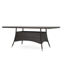 Christopher Knight Home Manteo Multi Brown PE Rectangle Dining Table