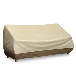 Home-Complete Outdoor Cover for Loveseat, Sofa, Bench- 58 Inch Heavy Duty Water Resistant Patio  ...