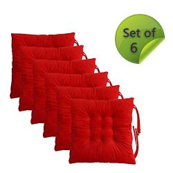 Comfy Soft Non Slip Chair Pads Seat Cushions Cover with Ties for Dining Chairs, Office Chairs, S ...