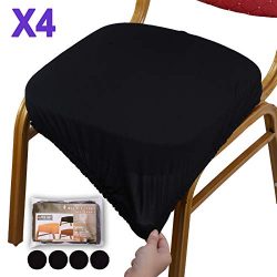 Voilamart Chair Seat Covers, Stretchable Dining Chair Cover Slipcovers, Soft Chair Protectors fo ...