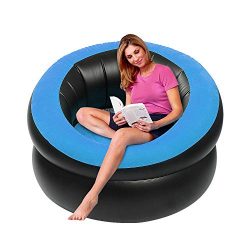 LetsFunny Inflatable Lounge Chair, Portable Inflatable Sofa Camping Chair Seats for Camping, Hik ...